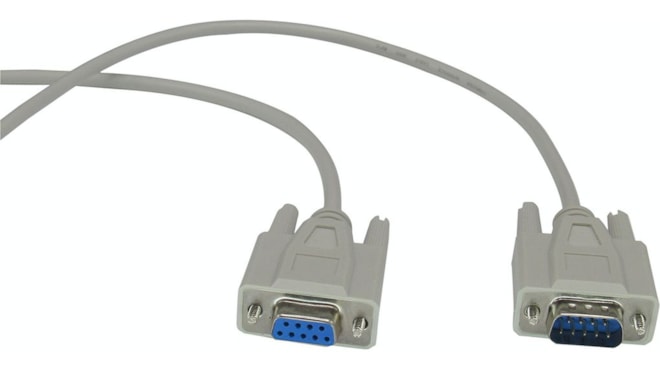 Sériový kabel D-SUB 9kolíkový, zástrčka - D-SUB 9kolíkový, zásuvka 1.8m Šedá, RND