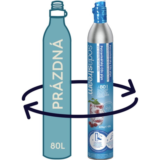 Sodastream bombička CO2 - výměna