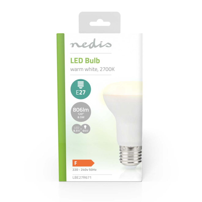 Nedis LED 8.5W E27 230V reflektor žárovka LBE27R671 