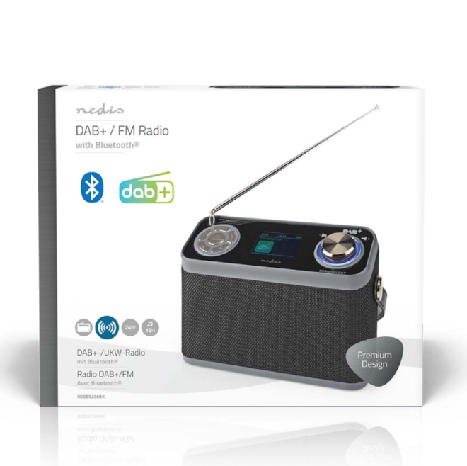 Nedis RDDB5200BK DAB+
