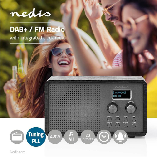 Nedis RDDB5110BK DAB+-FM