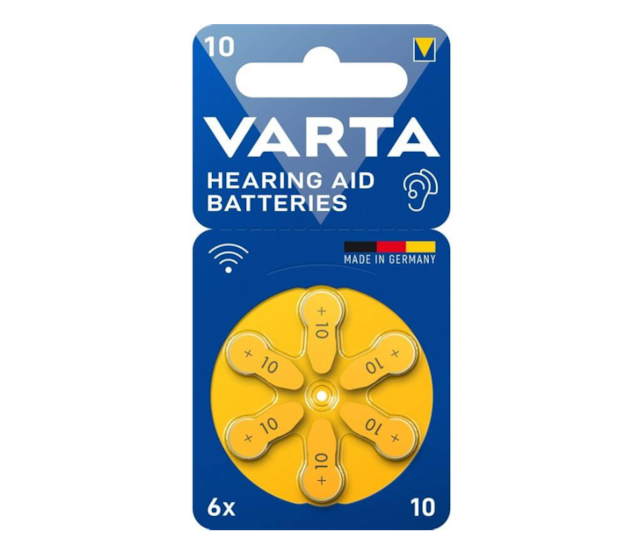 Varta Hearing Aid Batteries 10, blistr 6ks