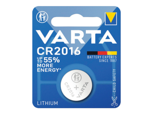 Varta CR2016 Lithium +55%