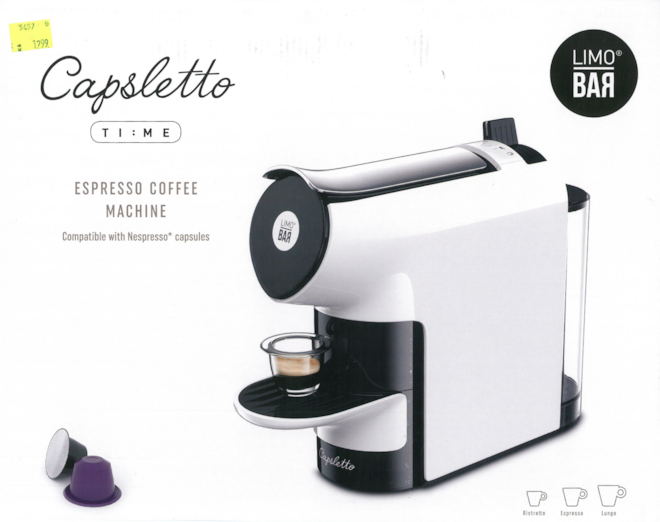  LIMO BAR Capsletto TIME White 