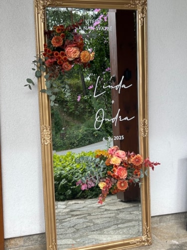 Zlate vysoke zrcadlo_easywedding