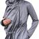 Softshellová těhotenská a nosící bunda (pro přední nošení), šedý melír, Jožánek