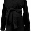 Těhotenský a nosící zavinovací fleecový kabátek, černý, Jožánek S/M
