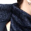 Nosící svetr (přední/zadní nošení), černý melír, Jožánek L/XL