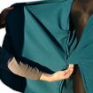 Těhotenský a nosící zavinovací fleecový kabátek, petrolejový, Jožánek L/XL