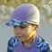 Unuo Funkční čepice s kšiltem UV 50+ Žíhaná holubičí šedá, Velryby holka