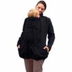 Softshellová bunda pro těhotné ženy a pro nošení dětí vpředu i vzadu, černá L/XL