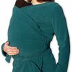 Těhotenský a nosící zavinovací fleecový kabátek, petrolejový, Jožánek M/L