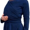 Těhotenský a nosící zavinovací fleecový kabátek, tmavě modrý, Jožánek