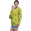 BIObavlněný zavinovací kabátek pro těhotné a nosící ženy, limetkový, Jožánek S/M
