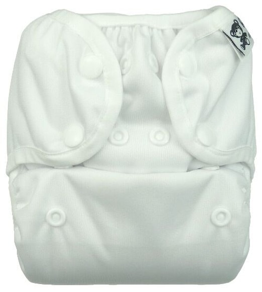 Anavy Novorozenecké svrchní kalhotky PUL Bílé na patentky