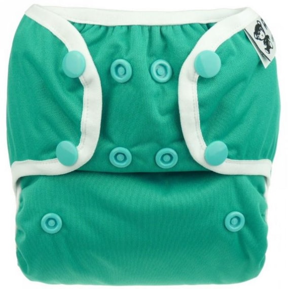 Anavy Novorozenecké svrchní kalhotky PUL Smaragd na patentky