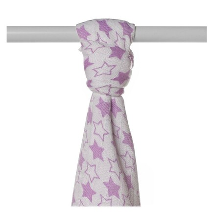 Bambusová osuška XKKO®BMB 90x100cm Little Stars Lilac