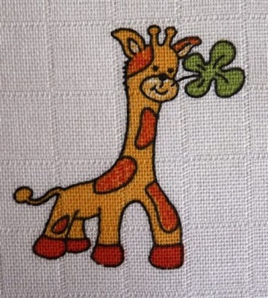 Bavlněná plena 70x70cm žirafa, Libštátské pleny