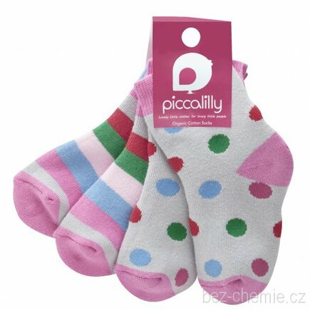 Dívčí ponožky barevné (2 páry), Piccalilly