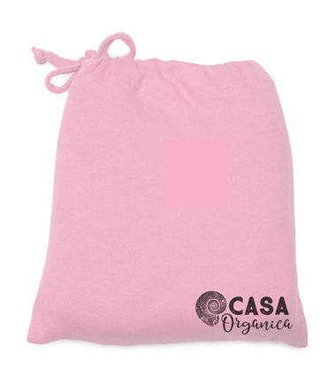 Dětské napínací jersey prostěradlo z biobavlny - růžové (140x70x20cm), Casa Organica