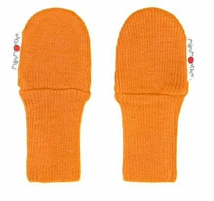 Manymonths rukavice bez palce merino 18 Festive Orange