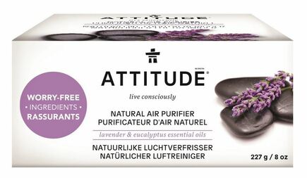 Přírodní čistící osvěžovač vzduchu ATTITUDE s vůní levandule a eukalyptu 227g