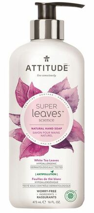 Přírodní mýdlo na ruce ATTITUDE Super leaves s detoxikačním účinkem - čajové listy 473ml