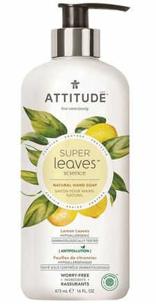 Přírodní mýdlo na ruce ATTITUDE Super leaves s detoxikačním účinkem - citrusové listy 473ml