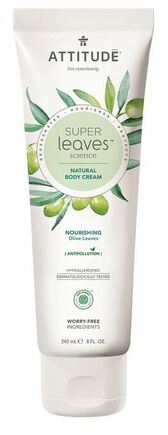 Přírodní tělový krém ATTITUDE Super leaves s detoxikačním účinkem - olivové listy 240ml
