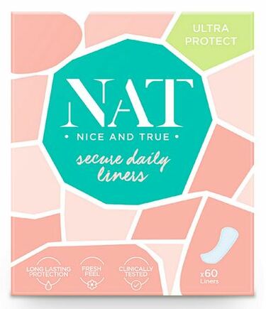 Slipové vložky NAT nice & true - secure daily (60ks)