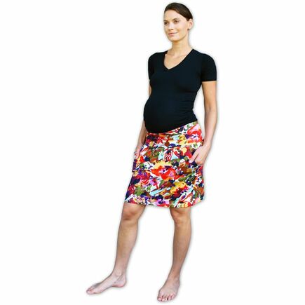 Těhotenská sukně s kapsami TISK03, Jožánek