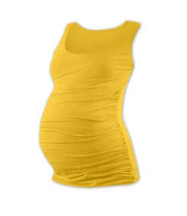 Těhotenské tričko bez rukávů, žlutooranžová, Jožánek