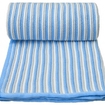 Pletená dětská deka spring - bílo-modrá, T-tomi