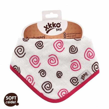XKKO®BMB Bambusová detská šatka - Magenta Spirals