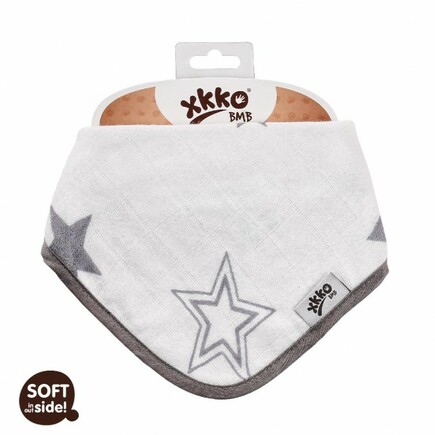 XKKO®BMB Bambusový dětský slintáček/šátek - Silver Stars