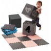 Baby Dan hrací podložka puzzle Čísla Grey 90x90cm