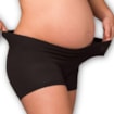 Carriwell Kalhotky do porodnice Deluxe těhotenské i po porodu 2ks černé