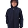Dětská softshellová bunda, tmavě modrá s černými doplňky, Jožánek