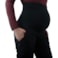 Zimní těhotenské softshellové kalhoty Sága černé, Jožánek 46 normální délka