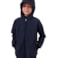 Dětská softshellová bunda, tmavě modrá s černými doplňky, Jožánek 122