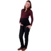 Zimní těhotenské softshellové kalhoty Sága černé, Jožánek 42 zkrácené