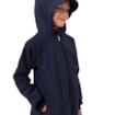 Dětská softshellová bunda, tmavě modrá s černými doplňky, Jožánek 110