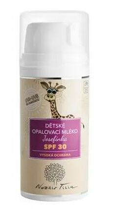 Dětské opalovací mléko Josefínka SPF 30 100ml, Nobilis Tilia