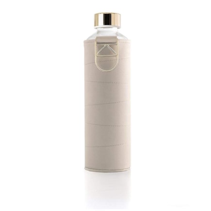 EQUA lahev skleněná Mismatch Beige 750ml s koženým obalem