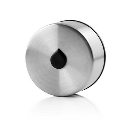 EQUA náhradní víčko na skleněnou láhev Black/Silver
