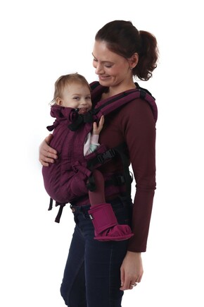 Ergonomické rostoucí nosítko JONÁŠ NEW malinově růžové (šátkovina)