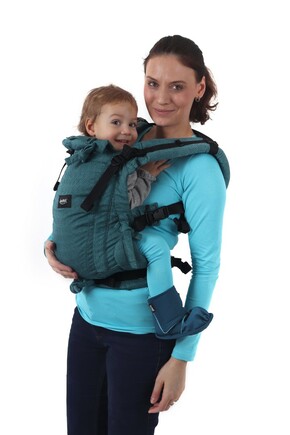 Ergonomické rostoucí nosítko JONÁŠ NEW smaragdově zelené (šátkovina)
