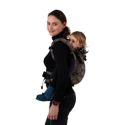 Ergonomické rostoucí nosítko JONÁŠ NEW spirály černé (šátkovina)