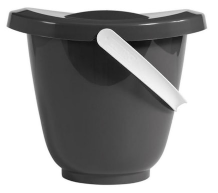 Luma Kyblík na koupání/na pleny s víkem Dark Grey