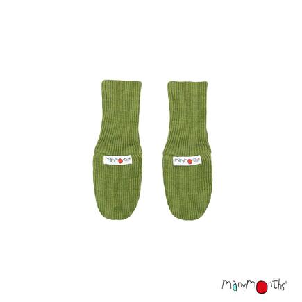 Manymonths rukavice bez palce merino 20 Garden Green Moss